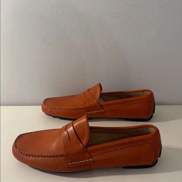 Allen Edmonds Revere Orange Leather Loafer Size 8.5